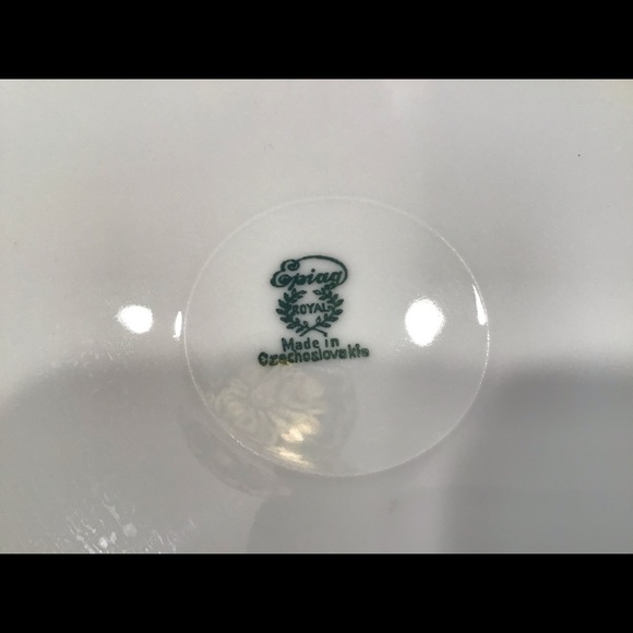 VINTAGE EPIAG ROYAL CZECHOSLOVAKIA YELL./ROSE PL. - Picture 5 of 5